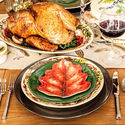 Forest Walk Leaf Cocktail Plate Set/4