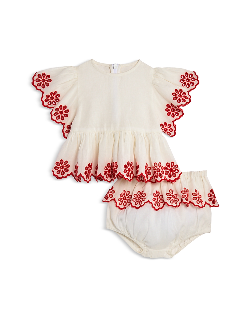 Stella McCartney Girls' Embroidered Top & Bloomers Set - Baby