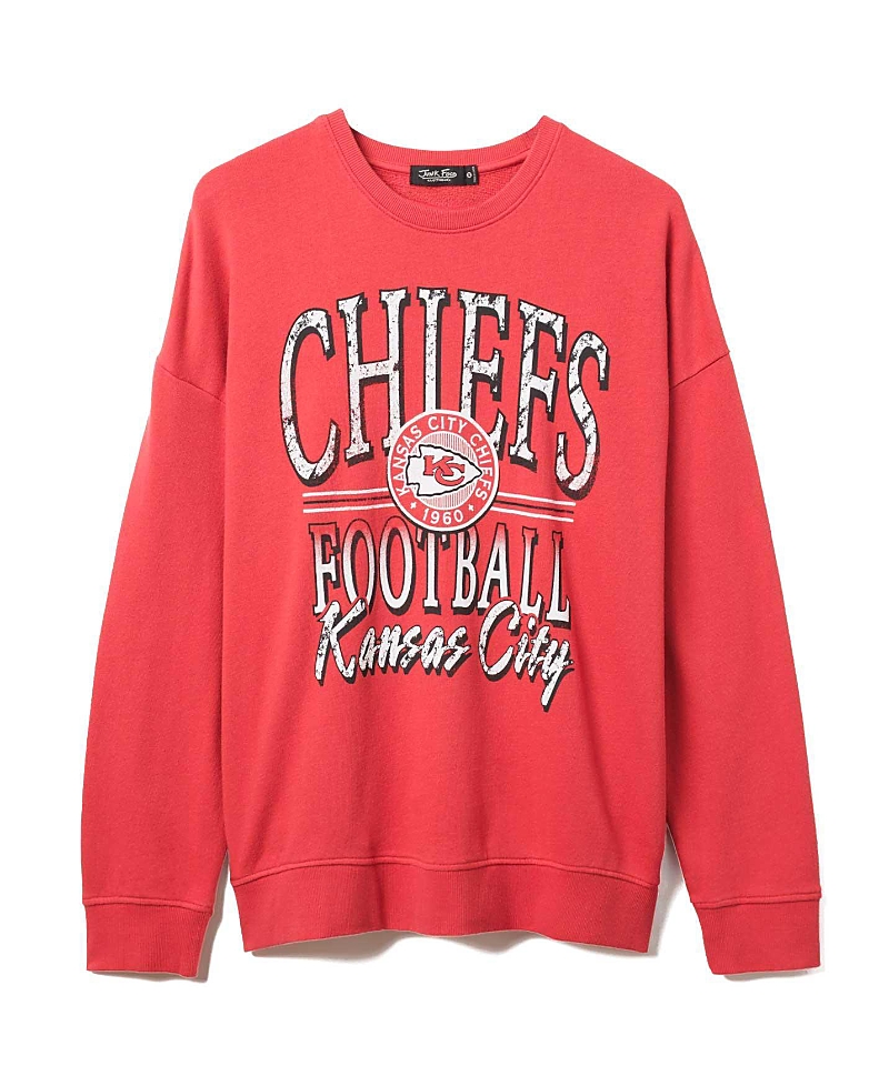 Junk Food Clothing Unisex Nfl Kansas City Chiefs Lateral Crew Fleece