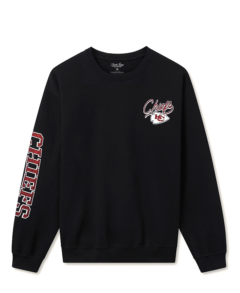 Junk Food Clothing Unisex Nfl Kansas City Chiefs Glitter Flea Market Crew Fleece