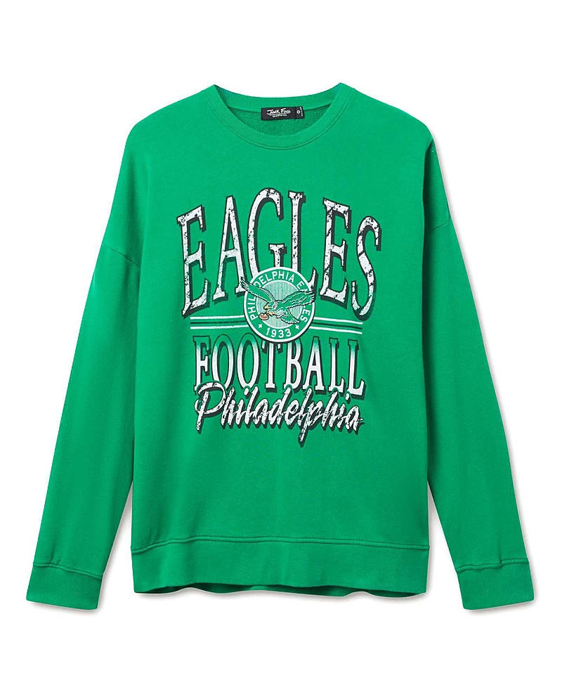 Junk Food Clothing Unisex Nfl Philadelphia Eagles Lateral Crew Fleece
