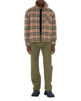  Check Wool Overshirt