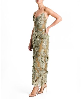 Samantha Floral V-Neck Tie Back Maxi Dress