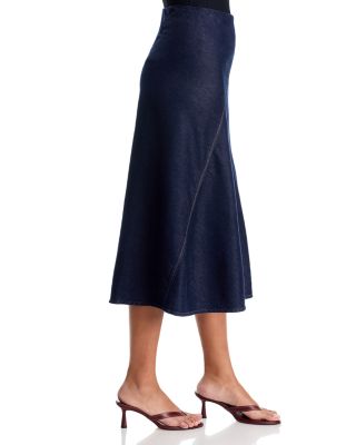 Lisbon Denim Skirt in Oceanrinse