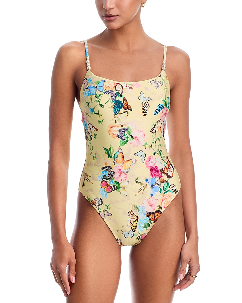 L'Agence Remi Butterflies One Piece Swimsuit