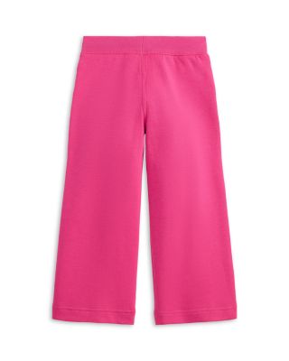 Girls' Wide Leg Double Knit Sweatpants - Little Kid