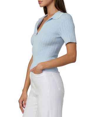 The Jess Pointelle Polo Shirt