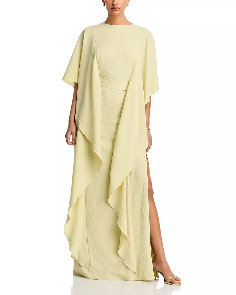 Amsale Ruffled Dress