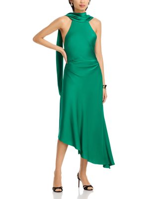 Monica Satin Midi Dress