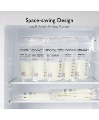  Breastmilk Storing Bags, Temp-Sensing Discoloration Milk Storing Bags for Breastfeeding