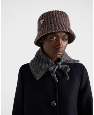  Melange Knit Bucket Hat