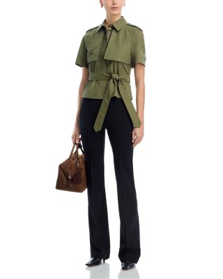 Cropped Trench Shirt