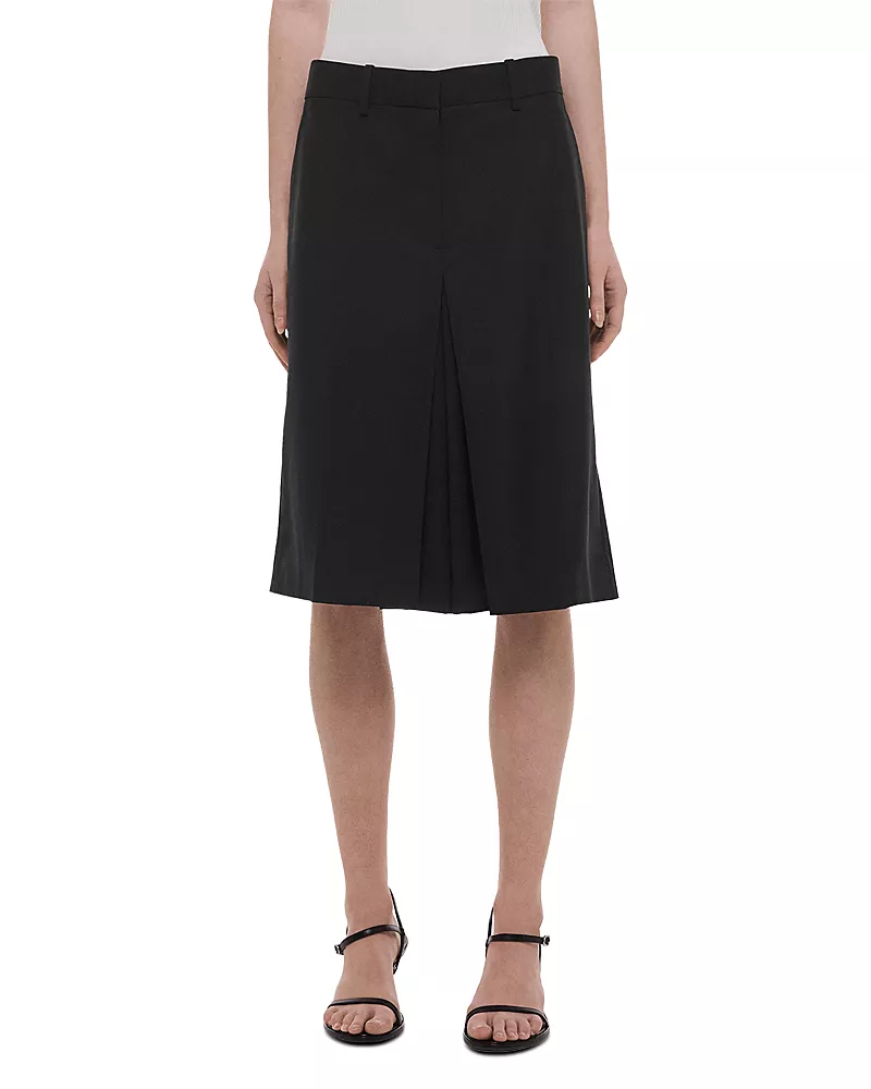Helmut Lang Gab Wool Skirt