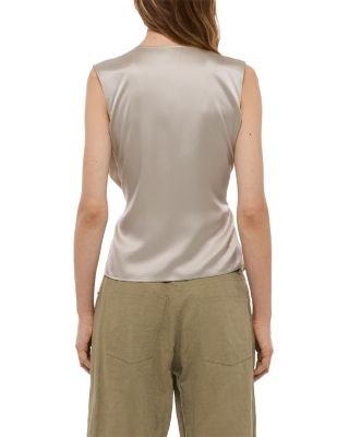 Silk Scarf Drape Top