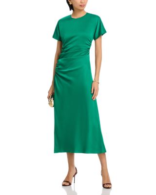 Marabella Short Sleeve Draped Midi Dress