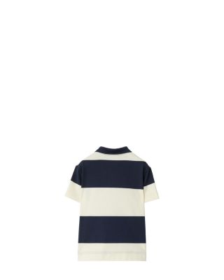 Boys' EKD Check Striped Cotton Polo Shirt - Little Kid, Big Kid