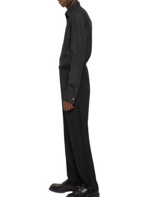  Grain de Poudre Wool Tuxedo Trousers