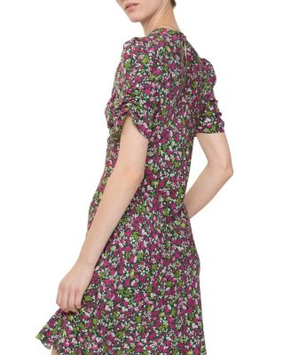 Ditsy Floral Silk Mini Dress