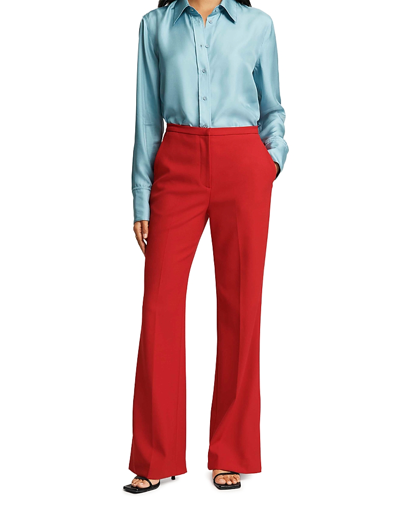 Argent Prince Twill Pants In Red