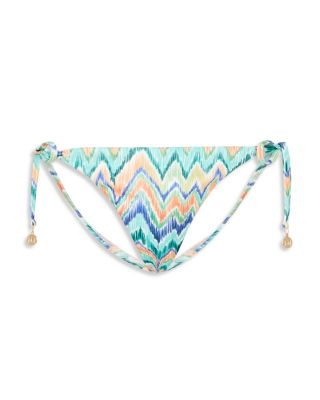 Tropical Chevron String Bikini Bottom