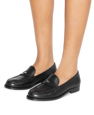 Women's Classic Brown Leather Penny Loafers