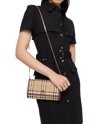 Check Chain Strap Wallet