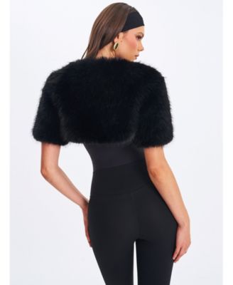  Kori Faux Fur Micro Bolero