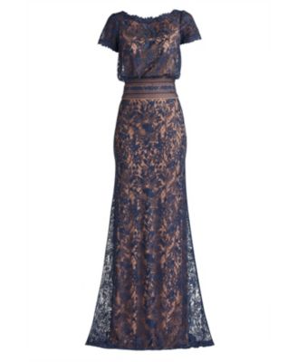 Calista Embroidered Blouson Gown