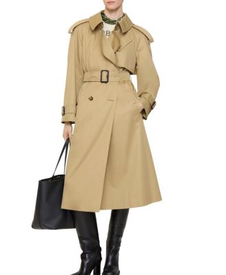 Long Gabardine Fitzrovia Trench Coat