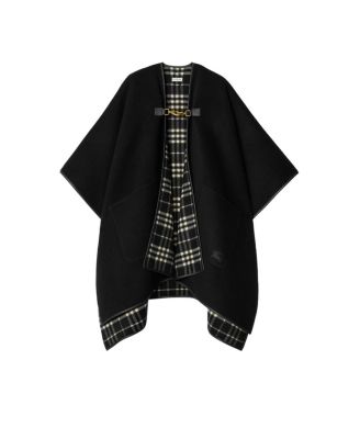 Check Cashmere Cape