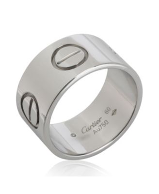 Large Model Love 18k White Gold Ring