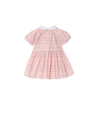 Girls's Check Cotton Dress with Bloomers - Baby