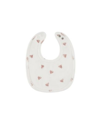  Unisex Velour Leaf Pattern Collection Bib -Baby