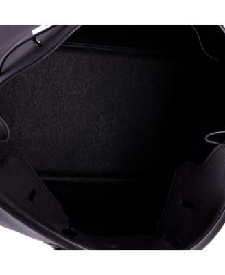 Birkin 40 Handbag Black Togo with Palladium Hardware