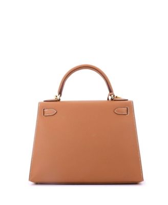 Kelly 28 Handbag Brown Epsom with Gold Hardware