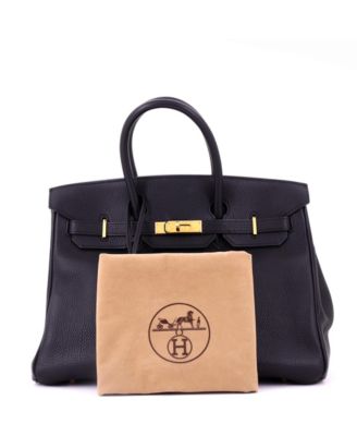 Birkin 35 Handbag Black Togo with Gold Hardware