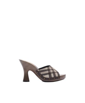  Women's Check Potter Mules