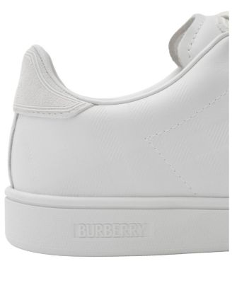  Women's Embossed Check Leather Set Sneakers