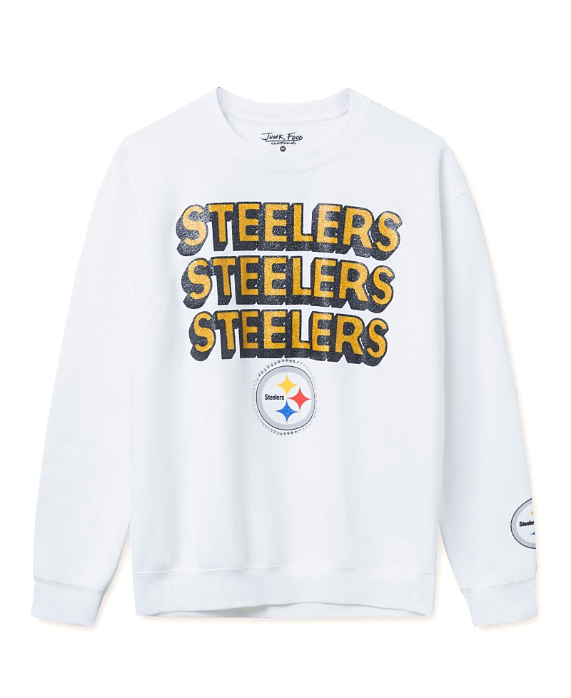 Junk Food Clothing Unisex Nfl Pittsburgh Steelers Repeat Bling Flea Market Crew Fleece