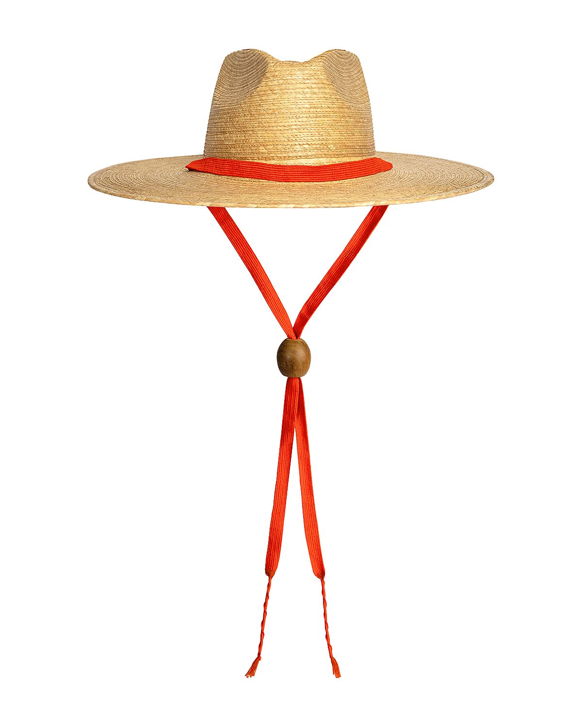 Sunshine Tienda Bright Cherry Rancher Palm Straw Hat