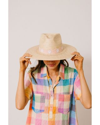 Shell Haven Palm Straw Sun Hat