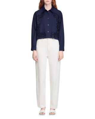 Beaded Embroidered Shirt