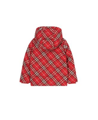 Girls' Check Hooded Puffer Coat - Little Kid, Big Kid