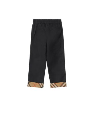 Boys' Check Turn-up Cotton Trousers  - Little Kid, Big Kid