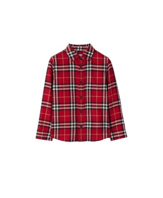 Boys' Check Cotton Flannel Shirt - Little Kid, Big Kid