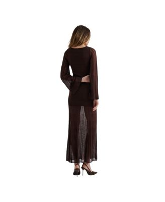 Haisley Sheer Knitted Maxi Dress