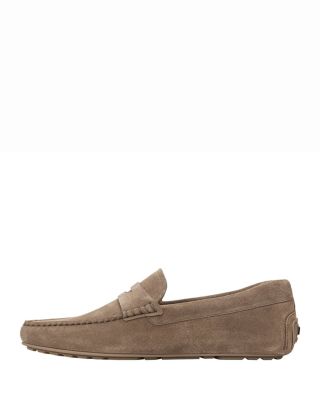 BOSS Men's Noel Beige Suede Moccasins