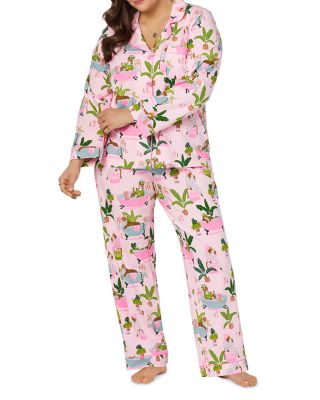 Spa Day Long Sleeve Classic Stretch Jersey Pajama Set