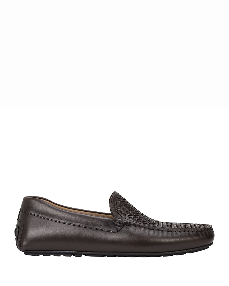 Boss Men's Noel Dark Brown Leather Moccasins