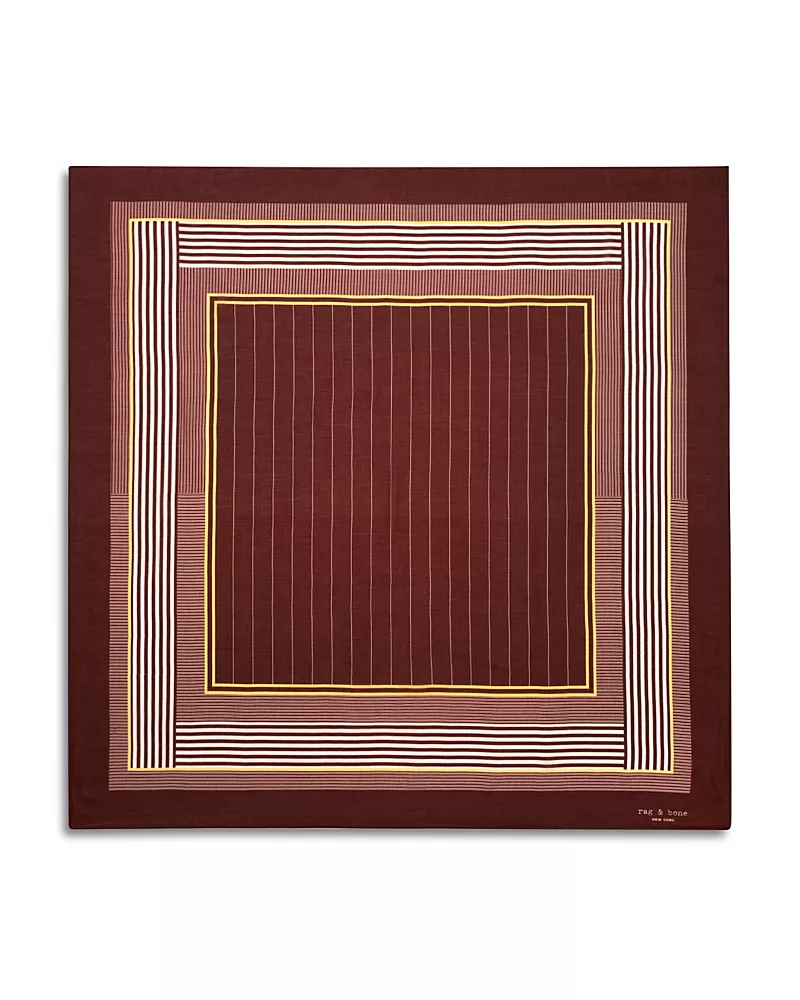 rag & bone Pin Stripe Square Scarf